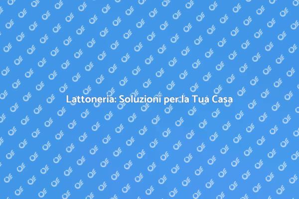 Lattoneria: Proteggi la Tua Casa