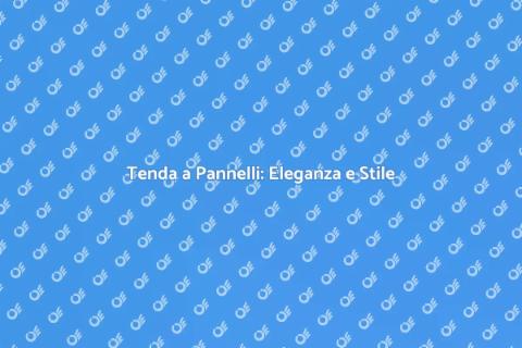 Tenda a Pannelli con Pizzo Elegante