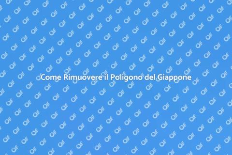 Rimuovere il Poligono del Giappone