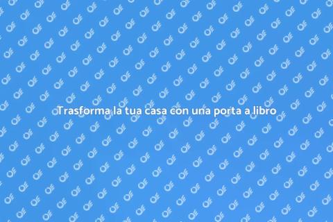 Porta a libro: spazio e stile in casa