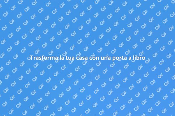 Porta a libro: eleganza e funzionalità