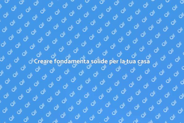 Importanza delle nuove fondamenta