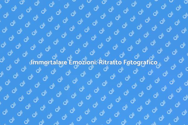 Emozioni e Storie nel Ritratto Fotografico