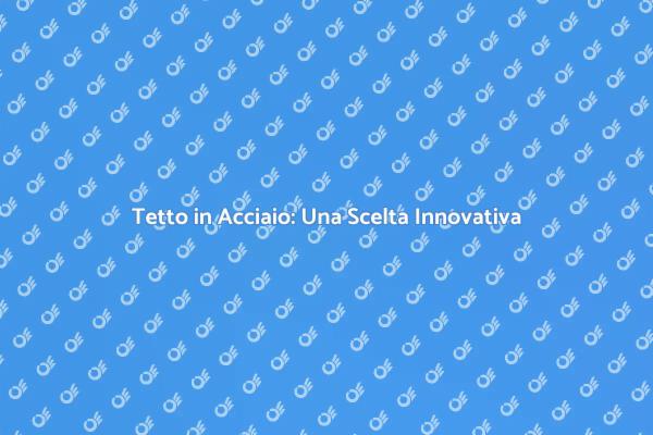 Sostenibilità e Comfort con Tetti in Acciaio