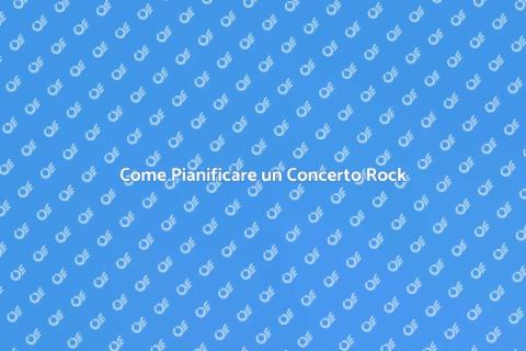 Organizzare un Concerto di Rock Band