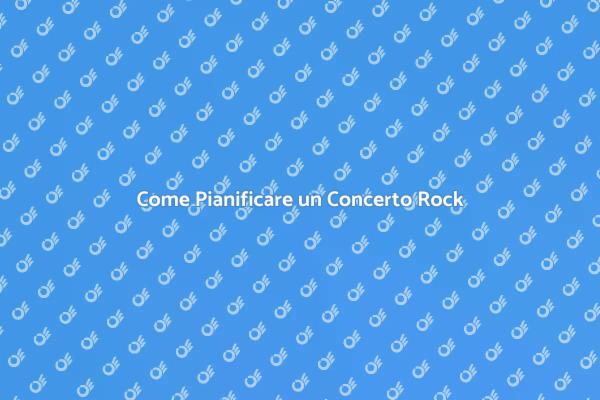 Organizzare Concerti di Rock Band