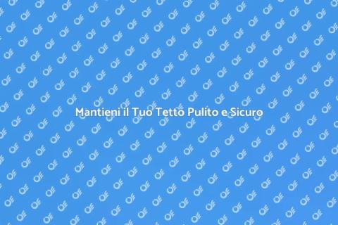 Pulizia Tetto: Rimuovi Detriti Facile