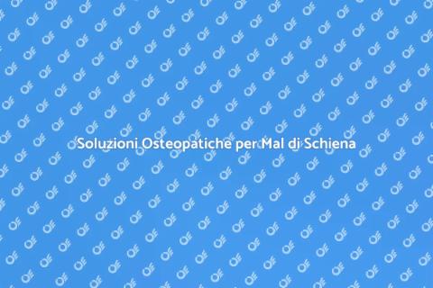 Trattamento Osteopatico per Mal di Schiena