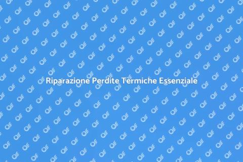 Verifica Perdite Termiche Impianti