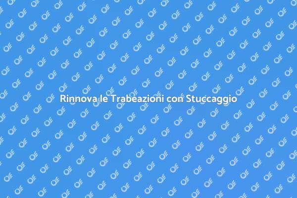 Eleganza delle Trabeazioni Rinnovata