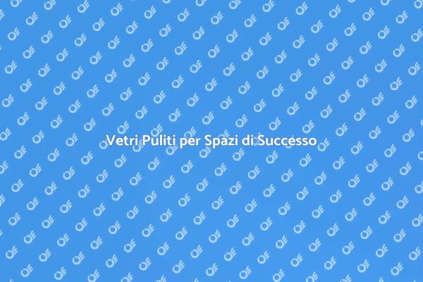 L'Arte della Pulizia dei Vetri