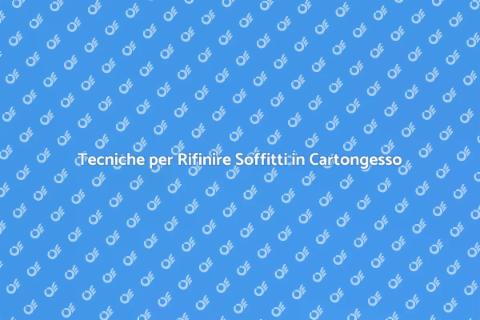 Rifinire Soffitto in Cartongesso