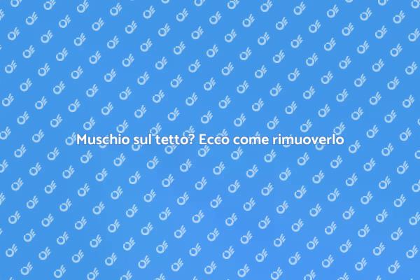 Mantieni il tuo tetto senza muschio