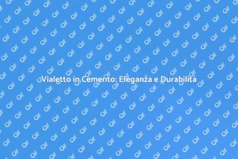 Vialetto in Cemento: Stile e Funzionalità
