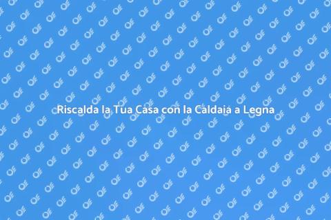 Caldaia a Legna: Riscaldamento Sostenibile