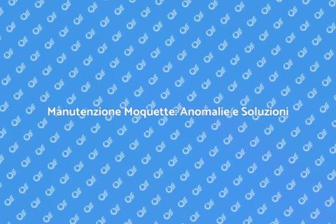 Riparazione Anomalie Moquette
