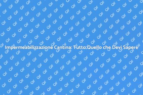 Impermeabilizzazione Cantina: Guida Completa