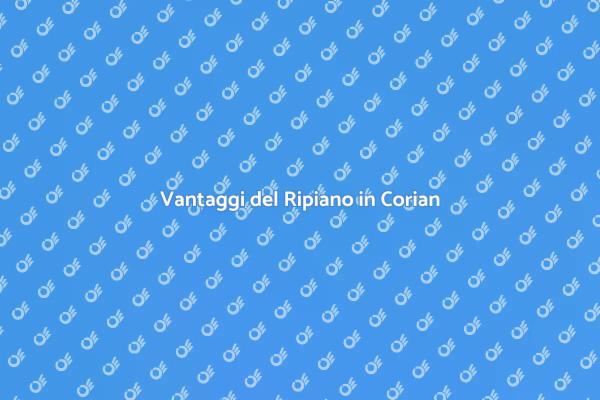 Ripiano in Corian per Cucine e Bagni