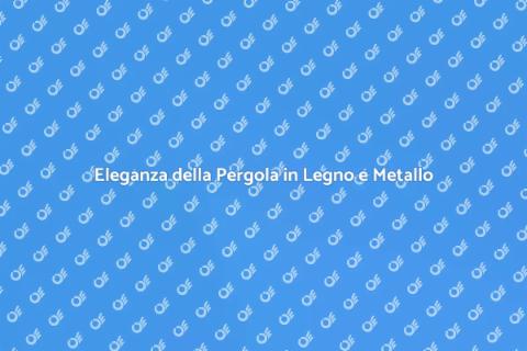 Pergola in Legno e Metallo per Giardino