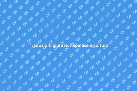 Traduzione giurata in nepalese