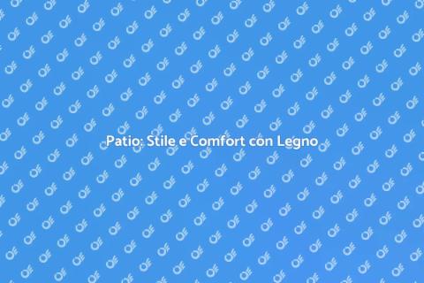 Copertura in Legno per il Tuo Patio