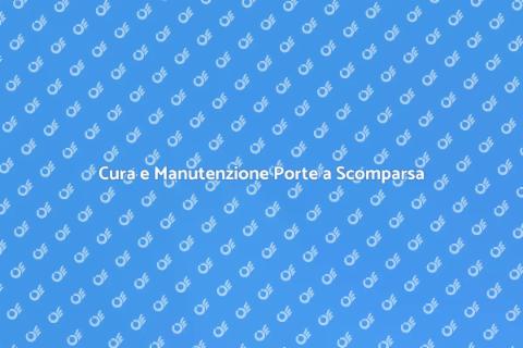 Manutenzione Porte a Scomparsa