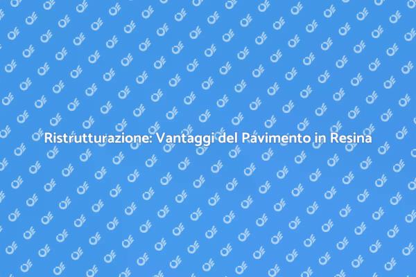 Trasforma i Tuoi Interni con la Resina