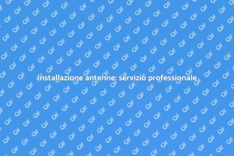 Antennista professionista: qualità TV