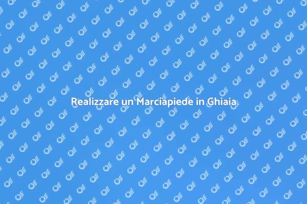 Costruzione di un Marciapiede in Ghiaia