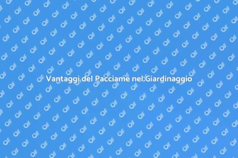 Consegnare Pacciame per Giardini Fiori