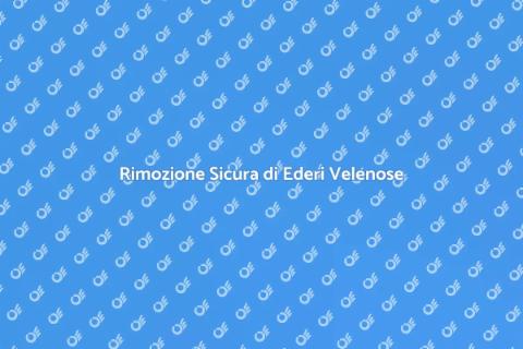 Rimuovere Edere Velenose in Sicurezza