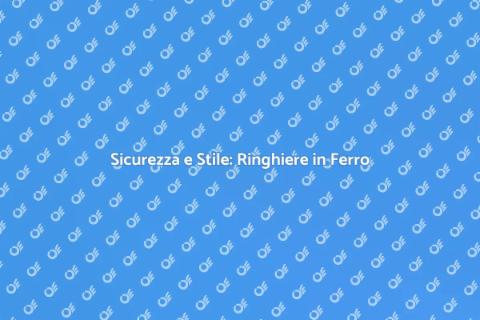 Ringhiere in Ferro per Negozi