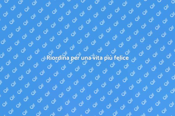 Il potere del riordino nella vita