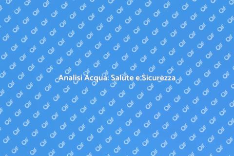 Qualità dell'Acqua per Privati