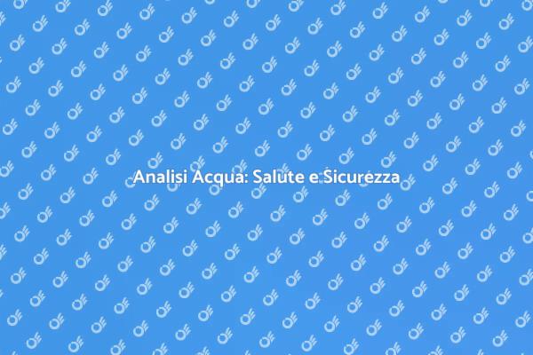 Importanza dell'Acqua nella Vita Quotidiana