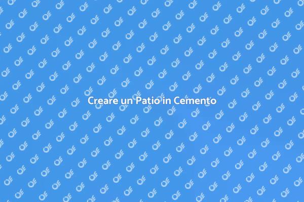 Patio in Cemento: Relax e Stile