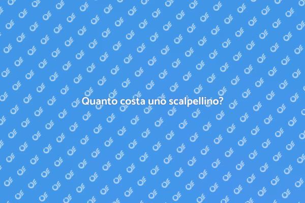 Costo scalpellino: tutto quello che serve