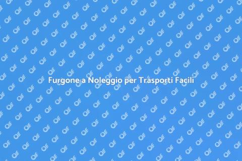 Noleggio Furgone con Dispositivi