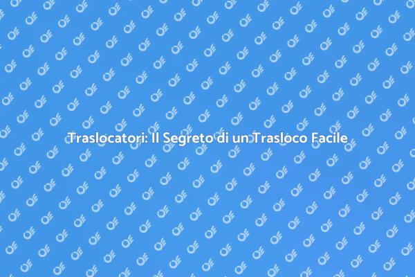 Semplifica il tuo Trasloco con Traslocatori