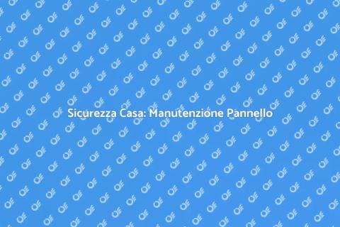 Manutenzione Preventiva Pannello Elettrico