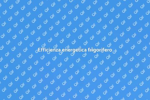 Consumo energetico impianto frigorifero