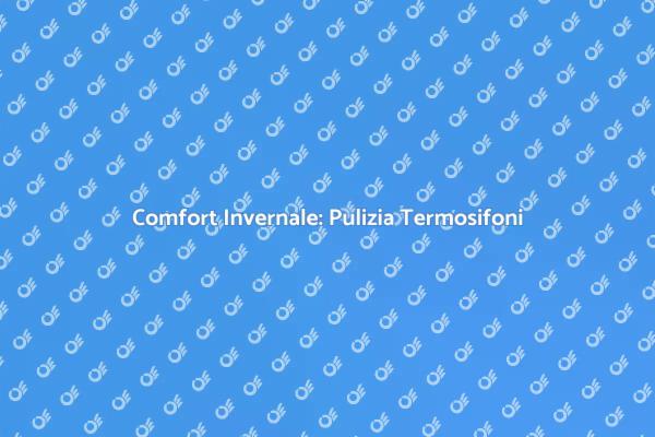 Termosifoni Puliti per Inverno Caldo