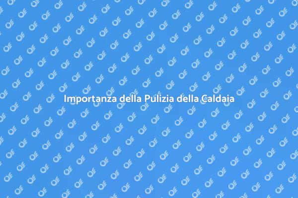 Perché Pulire la Caldaia Periodicamente