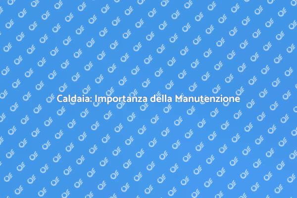 Manutenzione Caldaia: Perché è Cruciale