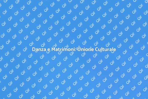 Unisci Culture con la Danza al Matrimonio
