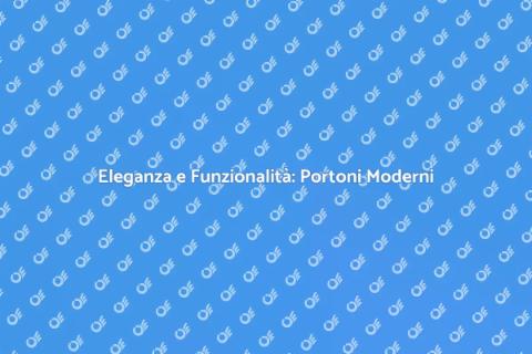 Portone Basculante Stile Moderno