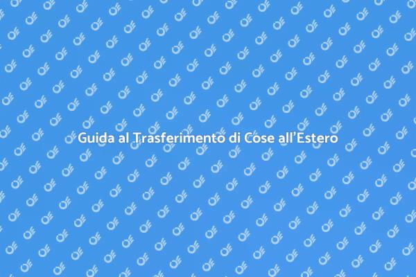 Trasferisci le Tue Cose Senza Stress