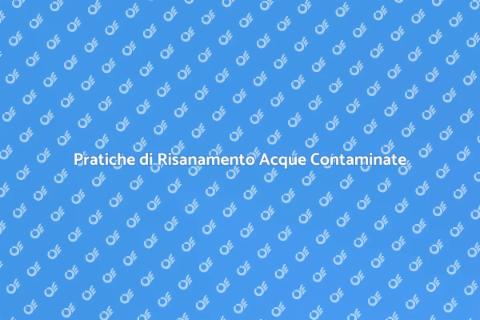 Risanamento Risorse Idriche Contaminate