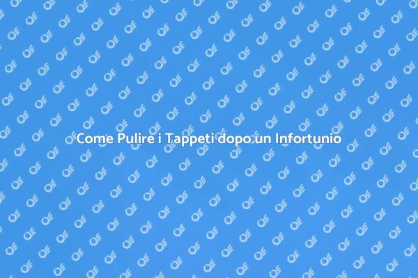 Rimuovere Macchie dai Tappeti Domestici
