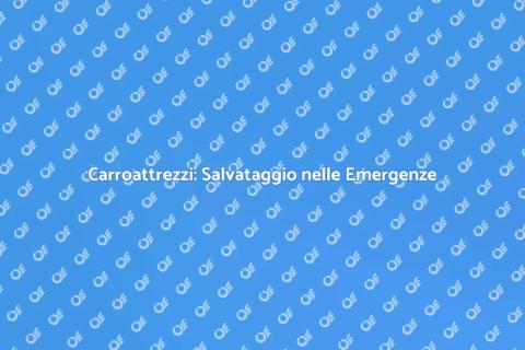 Assistenza Carroattrezzi in Emergenza